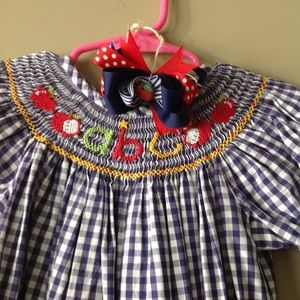 Zucchini ABC Smocked Dress sz4T